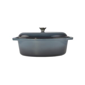 Zománcozott öntöttvas kacsasütő - 36 cm (Acélkék)