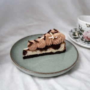 Csokis sajttorta szelet